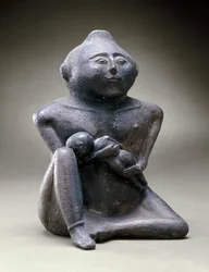 授乳中の母親のエフィジー、1200-1400（セラミック）